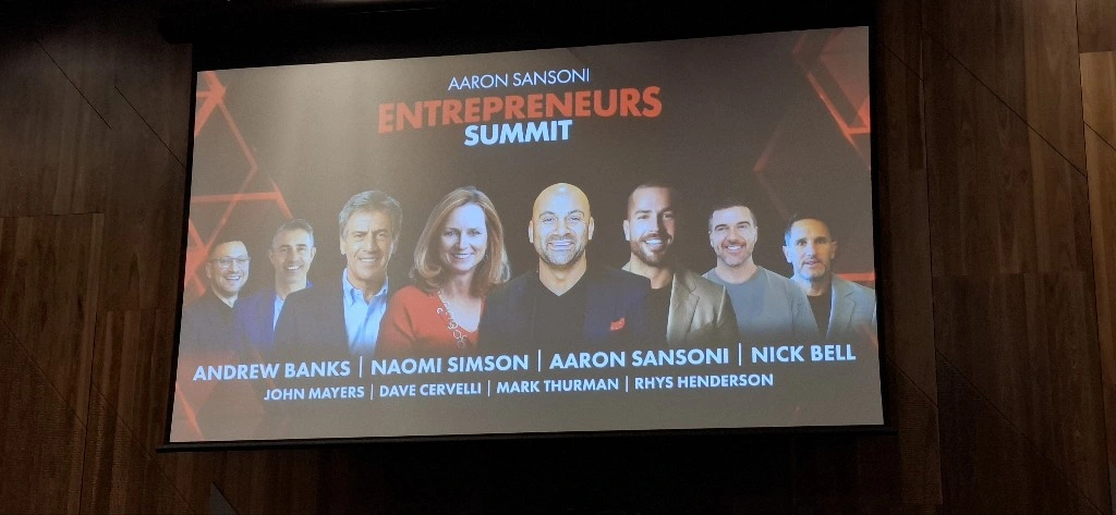 Aaron Sansoni Entrepreneur Summit - Melbourne | 01 May 2026